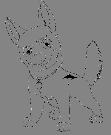 The Mighty Bolt The Dog Coloring Pages - Bolt Coloring Pages 