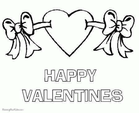 Happy Valentine Day Coloring Pages - 002