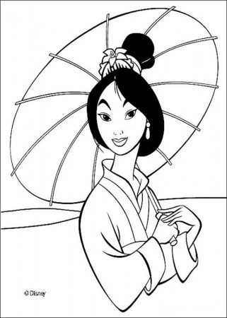 Mulan coloring pages : 28 free Disney printables for kids to color 