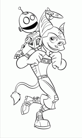 RATCHET AND CLANK Colouring Pages (page 2)
