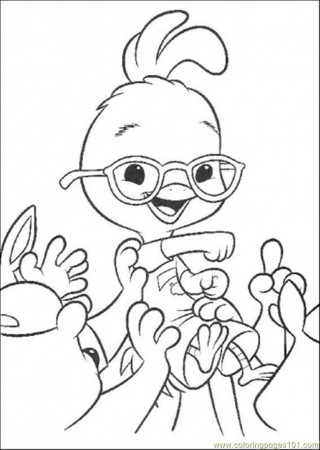 Coloring Pages Chicken Little Win (Cartoons > Chicken Little 