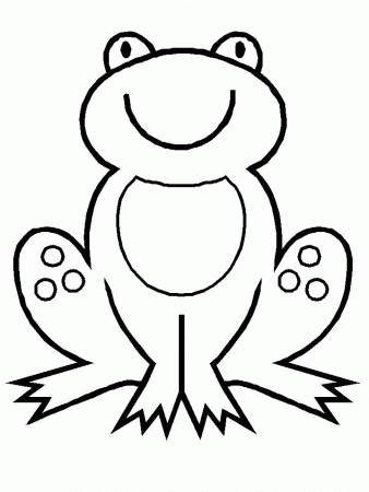 Coloring pages frog - picture 1