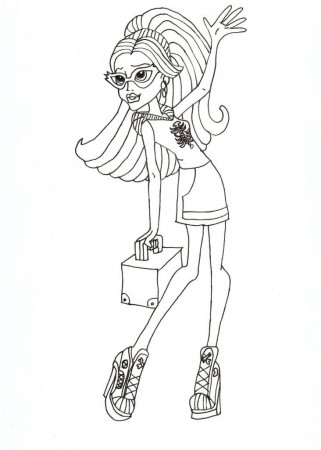 Monster High Coloring Pages for Kids- Free Coloring Pages to download