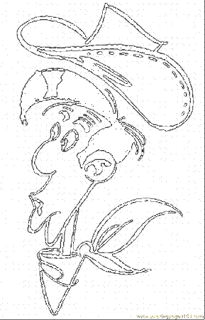 Coloring Pages Portrait Of Lucky Luke (Cartoons > Others) - free 