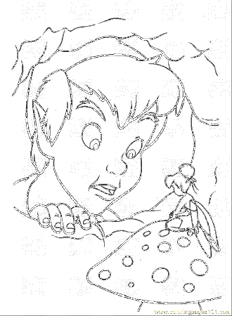 Coloring Pages Peter Pan Meets Tinker Bell (Cartoons > Others 
