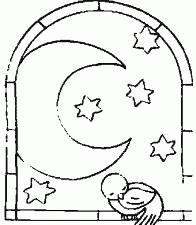 dibujos de good night Colouring Pages