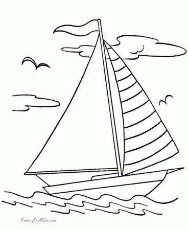 Boats to print and color 016