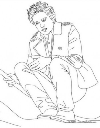 Robert Pattinson coloring page