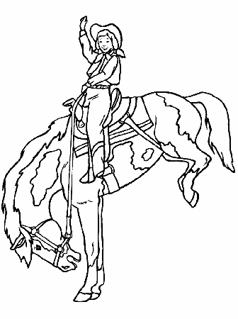 Coloring Page - Cowboy coloring pages 25