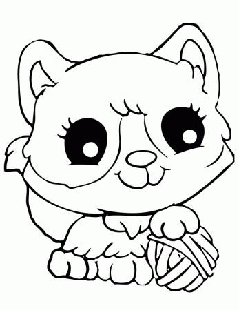 Cute Cat Coloring Pages | Inspire Kids