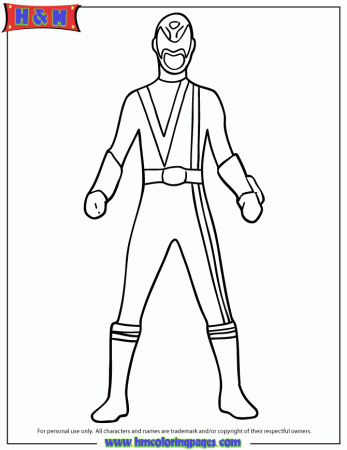 Red Power Ranger Coloring Page | Free Printable Coloring Pages