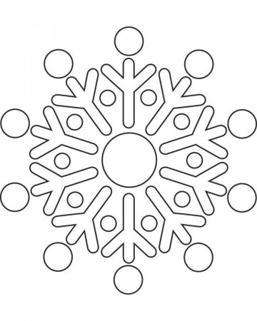 Snowflake template Free Printable | Paper projects