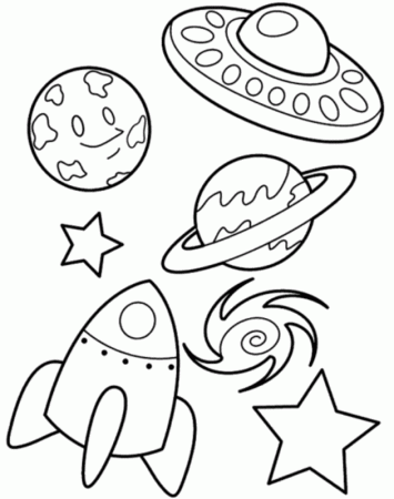 Space Coloring Pages For Kids - Free Printable Coloring Pages 