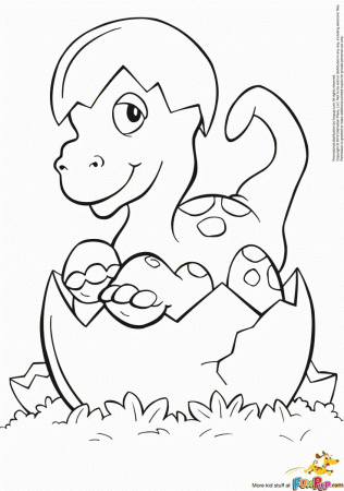 Hatched Baby Dino $0.00 | Coloring pages