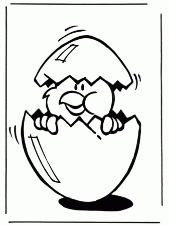 Theme Coloring Pages Crafts Eastern Easter Chick 2 | Cartoon 