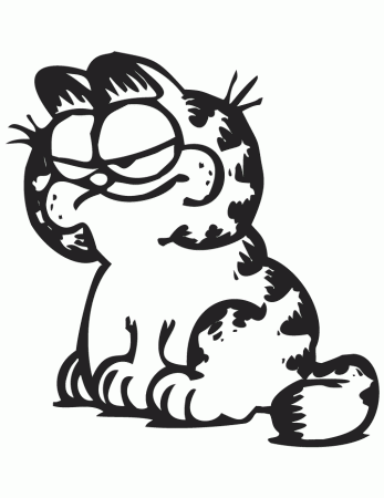 Free Printable Garfield Coloring Pages | H & M Coloring Pages