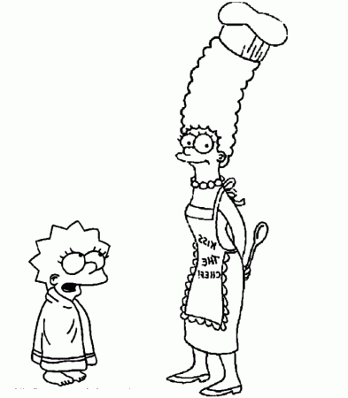 Simpsons coloring pages