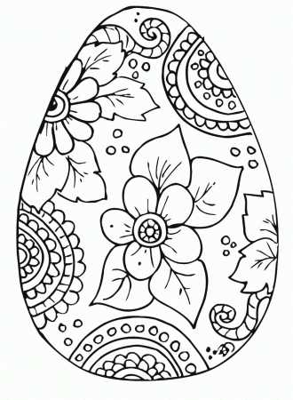 Free Easter Egg Coloring Pages | Children's Templates & Printables | …