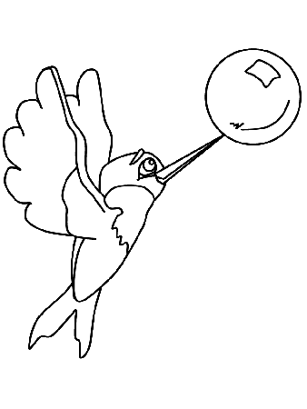 hummingbirds Colouring Pages (page 3)