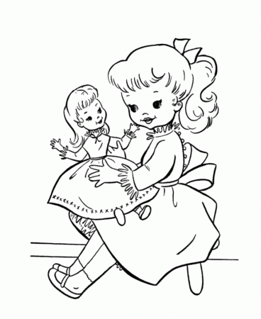 Birthday Party Fun Coloring page | Baby Doll Party