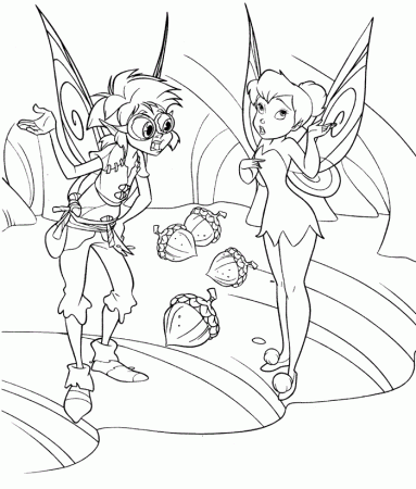 Tinkerbell and friends Colouring Pages