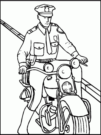 Police Officer Coloring Pages For Preschoolers Picture | Cool Car 