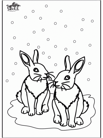 animals in winter Colouring Pages (page 2)