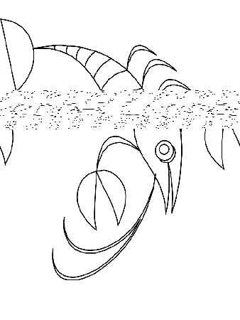 Ocean Lobster2 Animals Coloring Pages & Coloring Book