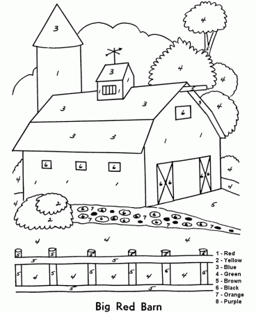 Color by Number Coloring Page | Easy beginner Follow the color 