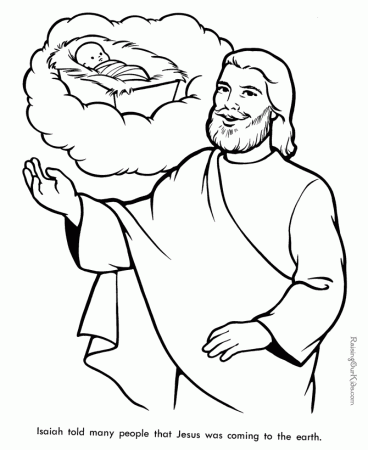 Isaiah - Bible coloring page to print 023