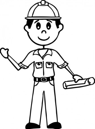 Happy Man Coloring Pages - Learny Kids