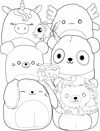 Squish Squadcoloring Pages - Etsy