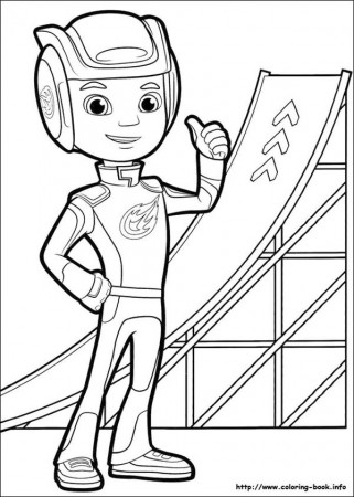 Get This Blaze Coloring Pages The Young Driver !