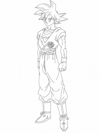 Goku coloring pages - Free printable coloring pages