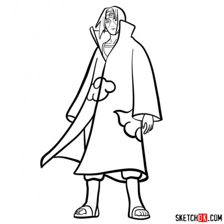 How to draw Itachi Uchiha (Naruto) - Sketchok | Naruto sketch drawing, Itachi  uchiha, Naruto drawings