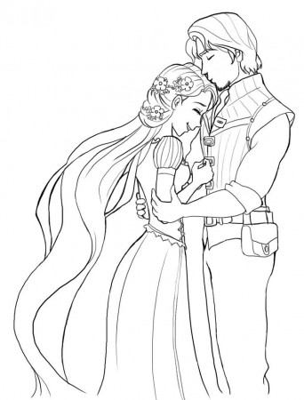 Wedding Coloring Pages ⋆ coloring.rocks! | Wedding coloring pages, Princess coloring  pages, Tangled coloring pages