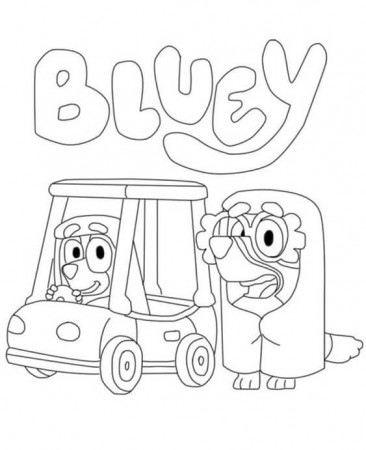 Free & Easy To Print Bluey Coloring Pages | Baby birthday party theme, 1st  boy birthday, 2nd birthday party themes