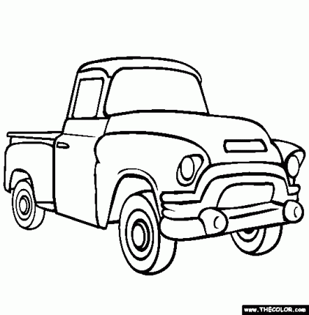 Pickup Truck Coloring Pages free image download