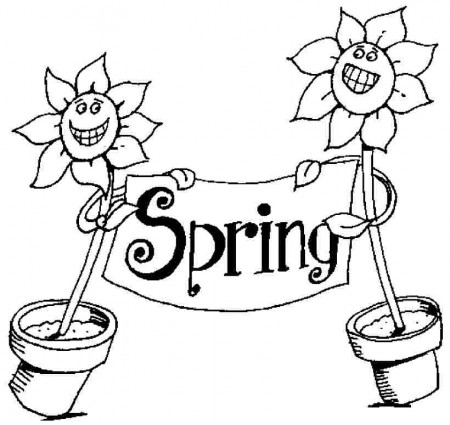 6 Pics of Spring Season Coloring Pages Printable - Free Printable ...