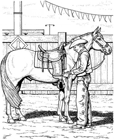 horse coloring pages for kids - Printable Kids Colouring Pages