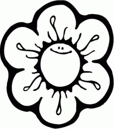Coloring Pictures Of Flowers For Kids - Coloring Pages for Kids ...