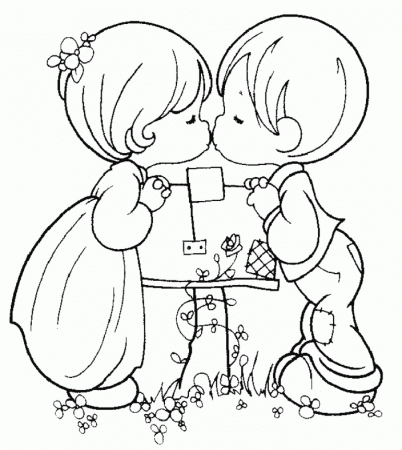 Easy Printable Precious Moments Coloring Pages