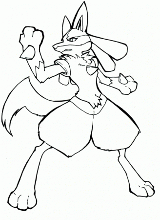 Free Lucario Coloring Pages, Download Free Clip Art, Free Clip Art ...