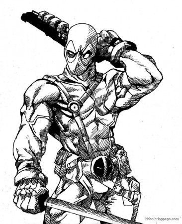 Free Deadpool Coloring Pages, Download Free Clip Art, Free Clip ...