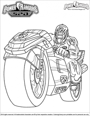 Power Rangers #37 (Superheroes) – Printable coloring pages