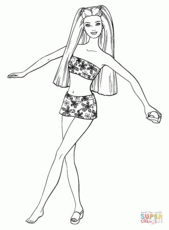 Barbie Doll coloring pages | Free Coloring Pages