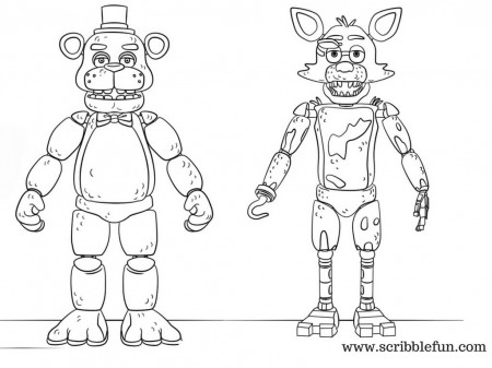 Free Printable Five Nights At Freddy's (FNAF) Coloring Pages