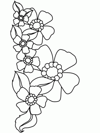 Coloring Page Template Printing | Flower coloring pages, Book page flowers, Coloring  pages
