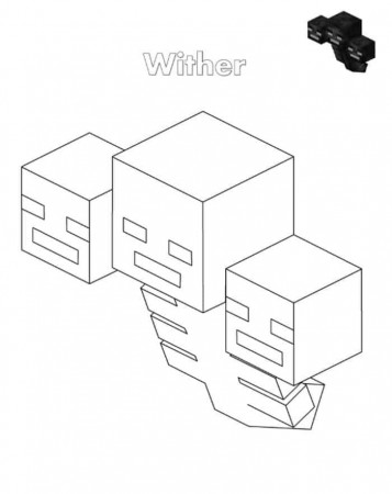 Minecraft Wither Storm Coloring Pages | Minecraft coloring pages, Lego coloring  pages, Coloring pages