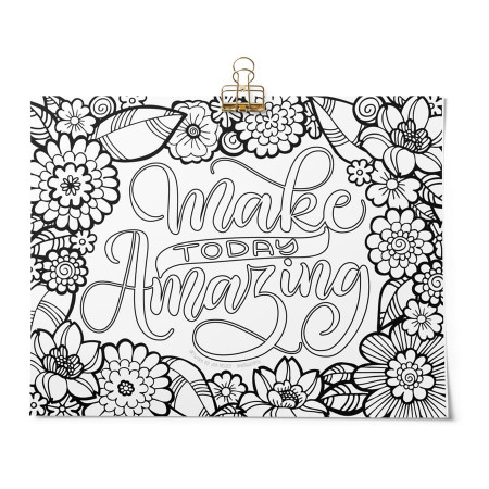 Lettering coloring pages: 6 beautiful FREE pages to relax and color!